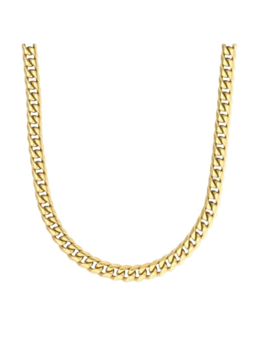 Imperium 18kt Gold Bonded Curb Chain Necklace 5mm